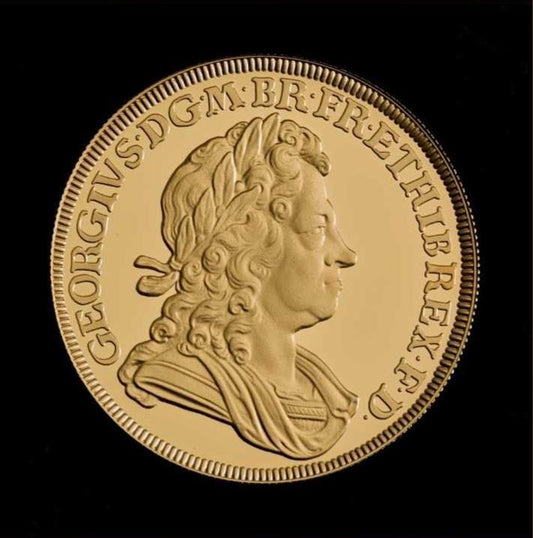 BRITISH MONARCHS KING GEORGE I 2022 2OZ GOLD PROOF TRIAL PIECE ONE OF A KIND!